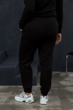 Pantaloni 20.493 tricot dublu, culoare Negru, 50(XXL), 52(3XL), 54(4XL) - Image 3