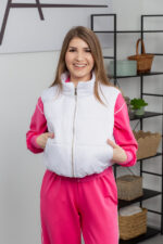 Жилетка 25.2630 н Плащівка Лаке, колір Білий, 40(XS), 42(S), 44(М)