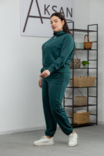 Костюм 24.2410 б Трикотаж двухнитка, колір Темно зелений , 46(L), 48(XL), 50(ХХL) - Зображення 2
