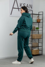 Костюм 24.2410 б Трикотаж двухнитка, колір Темно зелений , 46(L), 48(XL), 50(ХХL) - Зображення 3