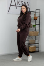 Костюм 24.2410 б Трикотаж двухнитка, колір Темний шоколад, 46(L), 48(XL), 50(ХХL) - Зображення 2