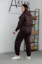 Костюм 24.2410 б Трикотаж двухнитка, колір Темний шоколад, 46(L), 48(XL), 50(ХХL) - Зображення 3