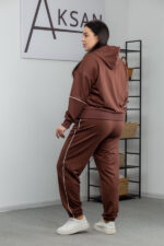 Костюм 25.2628 б Трикотаж двухнитка, колір Світло шоколадний, 48(XL), 50(ХХL), 52(3XL) - Зображення 3