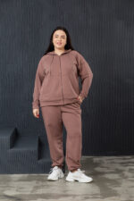 Костюм 23.2208 с.б Трикотаж петля, колір Кавовий, 54(4XL), 56(5XL), 58(6XL)