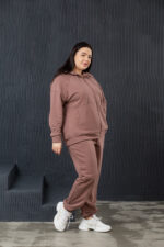 Костюм 23.2208 с.б Трикотаж петля, колір Кавовий, 54(4XL), 56(5XL), 58(6XL) - Зображення 2