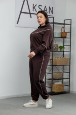 Костюм 25.2628 б Трикотаж двухнитка, колір Темний шоколад, 48(XL), 50(ХХL), 52(3XL) - Зображення 2