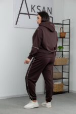 Костюм 25.2628 б Трикотаж двухнитка, колір Темний шоколад, 48(XL), 50(ХХL), 52(3XL) - Зображення 3