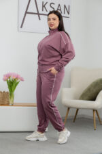 Костюм 25.2611 б Замш тонкий, колір Бузковий, 48(XL), 50(ХХL), 52(3XL) - Зображення 2