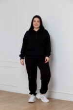 Костюм 24.2541 б Трикотаж петля, колір Чорний, 48(XL), 50(ХХL), 52(3XL)