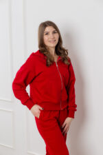 Костюм 25.2567 н Трикотаж петля, колір Червоний, 40(XS), 42(S), 44(М) - Зображення 4