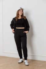 Костюм 25.2571 н Трикотаж двухнитка, колір Чорний, 40(XS), 42(S), 44(М)