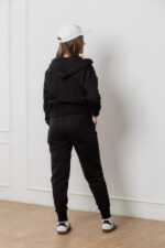 Костюм 25.2571 н Трикотаж двухнитка, колір Чорний, 40(XS), 42(S), 44(М) - Зображення 3