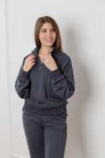 Костюм 25.2566 н Трикотаж петля, колір Графіт, 40(XS), 42(S), 44(М) - Зображення 4