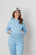 Костюм 25.2564 н Трикотаж петля, колір Небесний, 40(XS), 42(S), 44(М) - Зображення 4