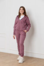 Костюм 22.1417 н Замш тонкий, колір Баклажан, 42(S), 44(М), 46(L), 48(XL)