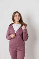 Костюм 22.1417 н Замш тонкий, колір Баклажан, 42(S), 44(М), 46(L), 48(XL) - Зображення 4
