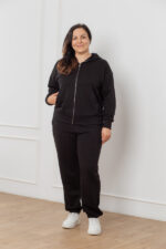 Костюм 25.2567 б Трикотаж петля, колір Чорний, 46(L), 48(XL), 50(ХХL)