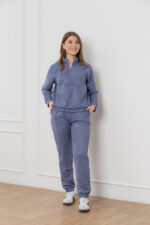 Костюм 25.2565 н Замш тонкий, колір Джинсовий, 42(S), 44(М), 46(L), 48(XL)