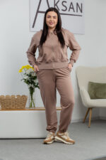 Костюм 24.2410 б Трикотаж двухнитка, колір Капучіно, 46(L), 48(XL), 50(ХХL)
