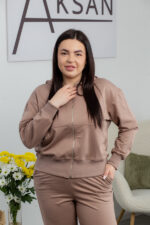 Костюм 24.2410 б Трикотаж двухнитка, колір Капучіно, 46(L), 48(XL), 50(ХХL) - Зображення 4
