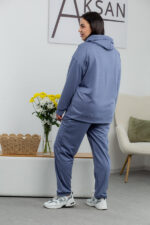 Костюм 22.1417 с.б Замш тонкий, колір Джинсовий, 56(5XL), 58(6XL), 60(7XL) - Зображення 3