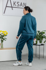Костюм 25.2611 б Замш тонкий, колір Смарагдовий, 48(XL), 50(ХХL), 52(3XL) - Зображення 3