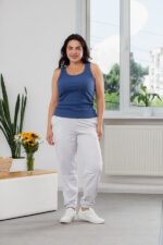 Pantaloni 25.2730 tricot dublu, culoare Melanj, 48(XL), 50(XXL), 52(3XL) - Image 4