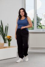 Штани 25.2730 б Трикотаж двонитка, колір Чорний, 48(XL), 50(ХХL), 52(3XL) - Зображення 4
