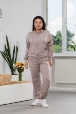 Костюм 25.2636 б Трикотаж двухнитка, колір Світле латте, 46(L), 48(XL), 50(ХХL)