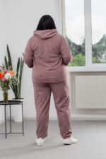 Костюм 22.1417 с.б Замш тонкий, колір Кавовий, 56(5XL), 58(6XL), 60(7XL) - Зображення 3