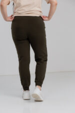 Штани жіночі 20.493, 48(XL), 50(2XL), 52(3XL), хакі 2, спортивні джогери великих розмірів - Зображення 3