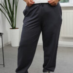 Pantaloni 25.2730 tricot dublu, culoare Grafit, 48(XL), 50(XXL), 52(3XL)