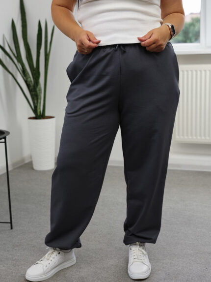 Штани 25.2730 б Трикотаж двонитка, колір Графіт, 48(XL), 50(ХХL), 52(3XL)