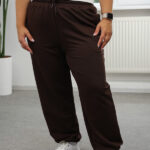 Pants 25.2730 two-thread knit fabric, color Dark chocolate, 48(XL), 50(XXL), 52(3XL)