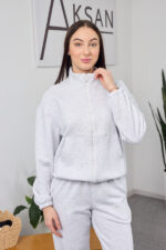 Set 26.2832 Loopback-Strickstoff, Farbe Melange, 40(XS), 42(S), 44(M) - Image 4