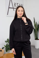 Set 26.2832 Loopback-Strickstoff, Farbe Schwarz, 40(XS), 42(S), 44(M) - Image 4