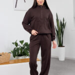 Set 26.2832 Loopback-Strickstoff, Farbe Dunkle Schokolade, 40(XS), 42(S), 44(M)