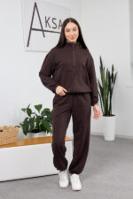 Комплект 26.2832 трикотаж петля, цвят Тъмен шоколад, 40(XS), 42(S), 44(M)