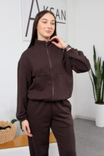 Комплект 26.2832 трикотаж петля, цвят Тъмен шоколад, 40(XS), 42(S), 44(M) - Image 4