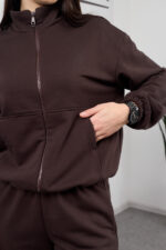 Комплект 26.2832 трикотаж петля, цвят Тъмен шоколад, 40(XS), 42(S), 44(M) - Image 3