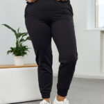 Панталони 25.493 двуконечен трикотаж, цвят Черен, 44(M), 46(L), 48(XL), 50(XXL)
