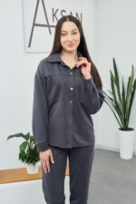 Set 26.2200 piele întoarsă subțire, culoare Grafit, 42(S), 44(M), 46(L) - Image 4