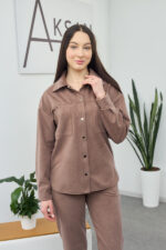 Set 26.2200 dünnes Wildleder, Farbe Helle Schokolade, 42(S), 44(M), 46(L) - Image 4