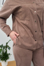 Set 26.2200 dünnes Wildleder, Farbe Helle Schokolade, 42(S), 44(M), 46(L) - Image 3