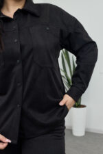 Костюм 26.1899 б Замш тонкий, колір Чорний, 48(XL), 50(ХХL), 52(3XL) - Зображення 3