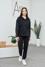 Set 26.2200 piele întoarsă subțire, culoare Negru, 42(S), 44(M), 46(L)