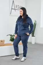 Set 26.1860 velur subțire, culoare Albastru închis, 50(XXL), 52(3XL), 54(4XL) - Image 2