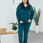 Set 26.1860 velur subțire, culoare Smarald, 50(XXL), 52(3XL), 54(4XL)