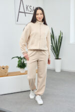 Set 26.2832 Loopback-Strickstoff, Farbe Creme, 40(XS), 42(S), 44(M)
