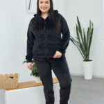 Set 26.1860 dünner Velours, Farbe Schwarz, 50(XXL), 52(3XL), 54(4XL)